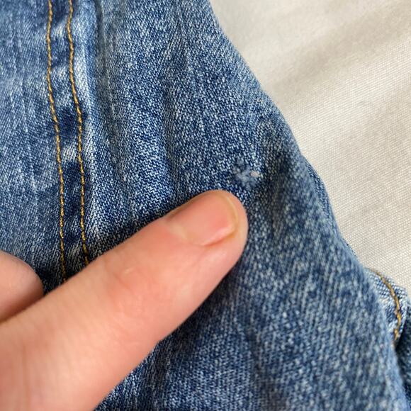 Vintage Gap Butterfly Embroidered Flare Stretch Denim Jeans Sz 7 - Picture 13 of 13